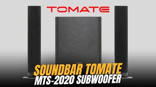 CAIXA SOUNDBAR TOMATE MTS 2020 140W SUBWOOFER BLUETOOTH USB [upl. by Yenahpets]