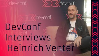 DevConf Interviews Heinrich Venter DevConf 2023 [upl. by Ayna]