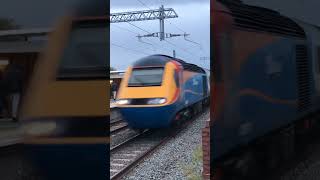 Six Tone  VP185 HST Screams through Market Harborough  281023 [upl. by Blatman]