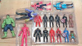 AVENGERS TOYSAction FiguresUnboxingCheap PriceIronmanHulkThor SpidermanToys [upl. by Nner]