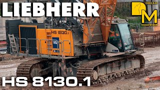 Liebherr HS 81301 dragline 🏗️⚒️ digging for subway🚇 construction amazing slurry wall grabs ⚠️🚧 [upl. by Nyrad]