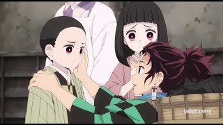 Shigeru And Hanako Wants To Go With Tanjiro  Demon Slayer  Tanjiros Family Cute Moment ENGDUB [upl. by Tildi]