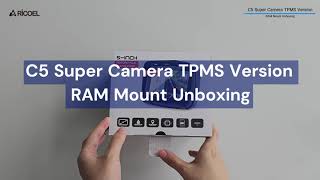 Motorcycle CarPlay Camera TPMS 5inch C5 Super – Unboxing and First Look [upl. by Nurav]