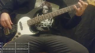 Linkin Park  Valentines Day Bass Cover Tabs [upl. by Akenehs]