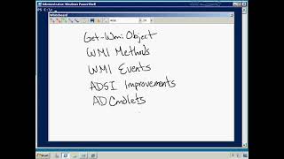 WMI Method Events and AD Commandlet [upl. by Halas]