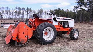 Simplicity 4040 Powermax Garden Tractor 48quot Tiller Tilling Two Big Garden Plots  Homesteading [upl. by Chelsy619]