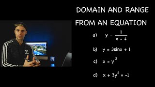 MHF4U Grade 12 Advanced Functions  Domain and Range from Equation [upl. by Russia847]