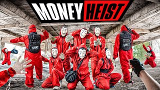 PARKOUR VS MONEY HEIST 6  POLICE No ESCAPE BAD GUYS closed all exits BELLA CIAO REMIX Epic POV [upl. by Ahtamat624]