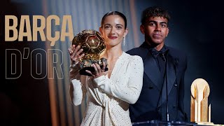 AITANA wins BALLON dOR LAMINE YAMAL wins Kopa Trophy FC Barcelona BEST Womens Team 2024 🏆💙❤️ [upl. by Sukram]