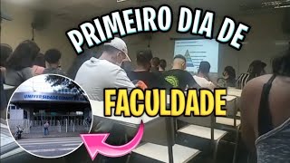 primeiro dia na faculdade UNICID de Tatuapé [upl. by Pavlov788]