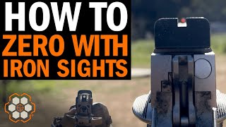 How to Zero Your Rifle or Pistol Using Iron Sights [upl. by Lynett]