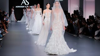 Azgniezka Swiatly Bridals Spring 2025  Barcelona Bridal Fashion Week  4K [upl. by Loredo911]