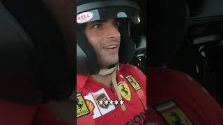 Carlos Sainz vs Carlos Sainz in a Ferrari 😅 shorts [upl. by Elletnwahs]