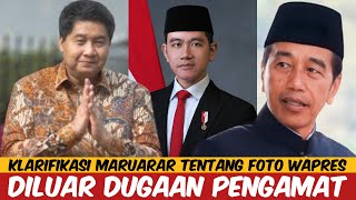 KLARIFIKASI MARUARAR TENTANG FOTO GIBRAN  DILUAR DUGAAN PENGAMAT [upl. by Eyllek]