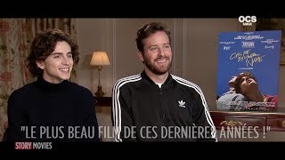 Interview Timothée Chalamet amp Armie Hammer  Call Me By your Name [upl. by Eikcid]