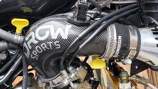 Honda Grom drow sports carbon fiber Big Bore intake tube [upl. by Ludba]