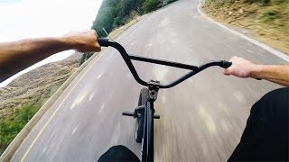 Intense BMX Hill Bomb  Top Speed No Brakes [upl. by Nylirret185]