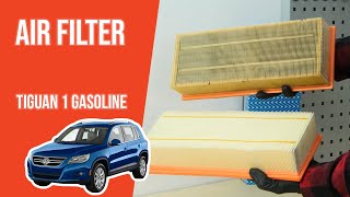 How to replace the air filter Tiguan mk1 14 TSI 💨 [upl. by Sirak]