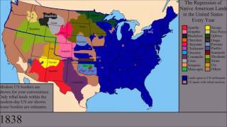 The Loss of Native American Lands Within the US Every Year [upl. by Ahsiela]