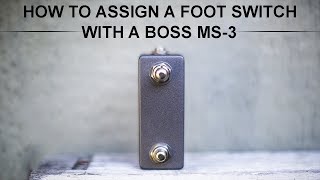 Boss MS3 How To Assign A Foot Switch [upl. by Dulla]