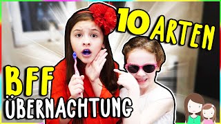 10 ARTEN BFF Übernachtung 🤗 BFF Übernachtungs Party 😴 Alles Ava [upl. by Dante769]