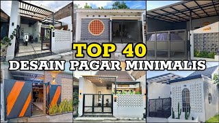 Model Pagar Rumah Minimalis Modern [upl. by Enyr]