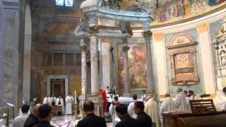 Mozarabic Mass in Rome  4 Pater Noster [upl. by Sixel]