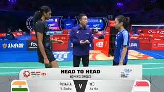 Yeo Jia Min sgp vs Pusarla V Sindhu ind  LINING CHINA MASTERS 2024  R16 [upl. by Ellenaej543]