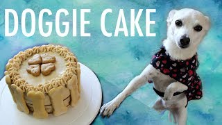 How to Make a Cake for a Dog  Dog Birthday Cake Recipe [upl. by Shelton510]