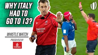 Nigel Owens on why Italy had to go to 13 Players  Whistle Watch [upl. by Peirce]