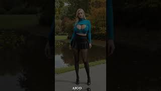 4K Ai Lookbook  Fall Fashion Inspo SweatersMini Skirts amp Pointed Stockings [upl. by Nnayr499]