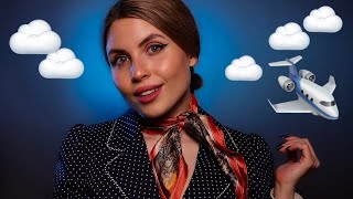 ASMR VIP First Class Flight Attendant Experience✈ [upl. by Camille]