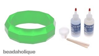 How to Make a Resin Bangle Bracelet Using a Block Mold [upl. by Nazler]