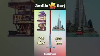 Antilia vs burjkhali youtubeshorts burjkhalifa fa [upl. by Hogg]