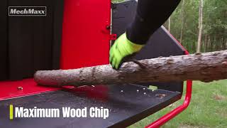 How to Use MechMaxx Honda 7 Hydraulic Feeding Wood Chipper DCH7 [upl. by Allerbag]