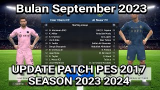 Update pes 2017 season 2023 2024 untuk Pes 2017 yang masih polos [upl. by Shaver265]