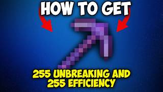 How to Get 255 Unbreaking and 255 Efficiency Pickaxe in Minecraft 121 [upl. by Laidlaw474]