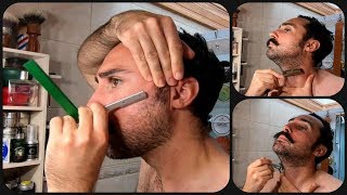 💈 Contours de Barbe Shavette  Coupe Choux  Rasoir de Sureté 💈 FILSLADE  Rasage Traditionnel [upl. by Kira]