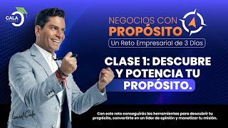 RETO  Negocios con Propósito  Día 1 quotDescubre tu Propósito Empresarialquot [upl. by Meekyh]