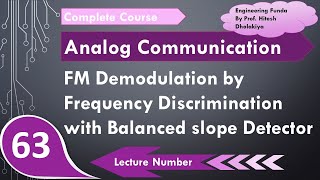 FM Demodulation  Frequency Discrimination by Balanced Slope Detector  Analog Communication [upl. by Palermo105]