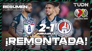 Resumen y goles  Pachuca 21 Atl San luis  CL2023 Liga Mx  J16  TUDN [upl. by Brittain718]