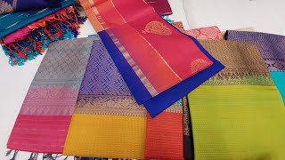 chickpet pure silk sarees Manufacturers  semi silk sarees below 2000rs  single piece Available [upl. by Eimmak]