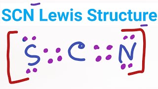 SCN Lewis StructureHow do you draw the Lewis structure for SCN [upl. by Irod]