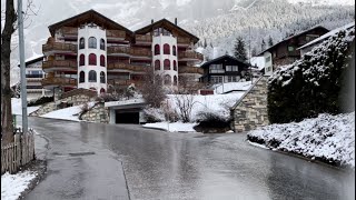 Leukerbad snow walking tour in bengali switzerland swissalps [upl. by Minsk]