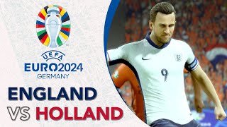 Netherlands vs England  EURO 2024  Semi Final  EA FC 24 CPU vs CPU Sim in 4K [upl. by Esilegna]