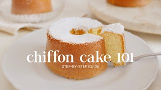 CHIFFON CAKES 101 mini vanilla chiffon cakes [upl. by Aitetel891]