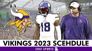 Minnesota Vikings 2023 NFL Schedule Opponents Instant Analysis amp Prediction [upl. by Fari407]