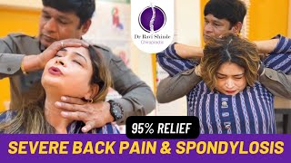 How is Severe back pain amp spondylosis treated Live video  Dr Ravi Shinde  livevideo [upl. by Arorua683]