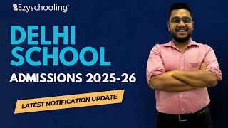 Delhi School Admission Forms NurseryKGClass1 Notification 202526  Apply Online [upl. by Annoirb]