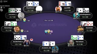 10K SCOOP 65H PKO AchoBogdanov  RomeOpro  Succeeed  Final Table Poker Replays [upl. by Nabi]